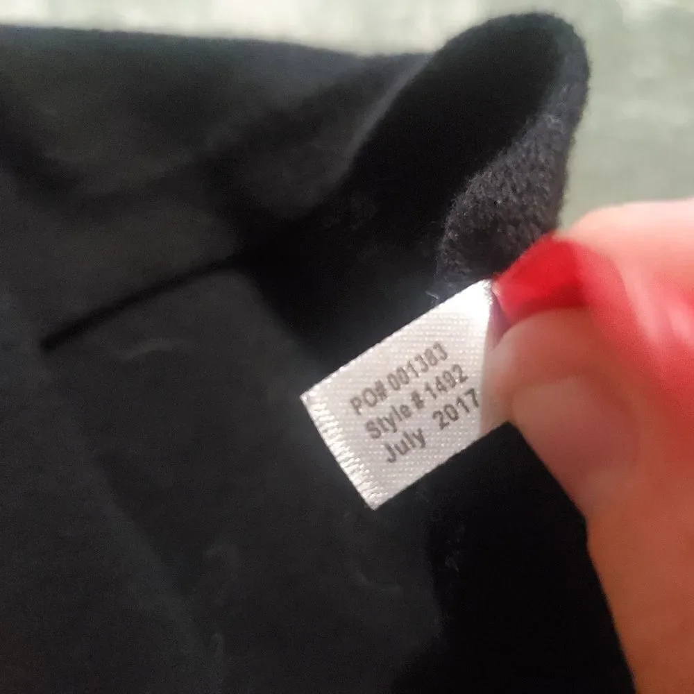 Ruby Ribbon black button front poncho/cardigan sz M/L - Picture 3 of 4